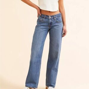Levi's Blue Straight Leg Jeans for Women